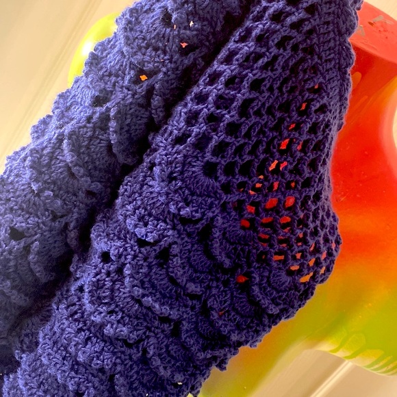 HANDMADE Kawaii Cute Blue Knit Top - Picture 11 of 11